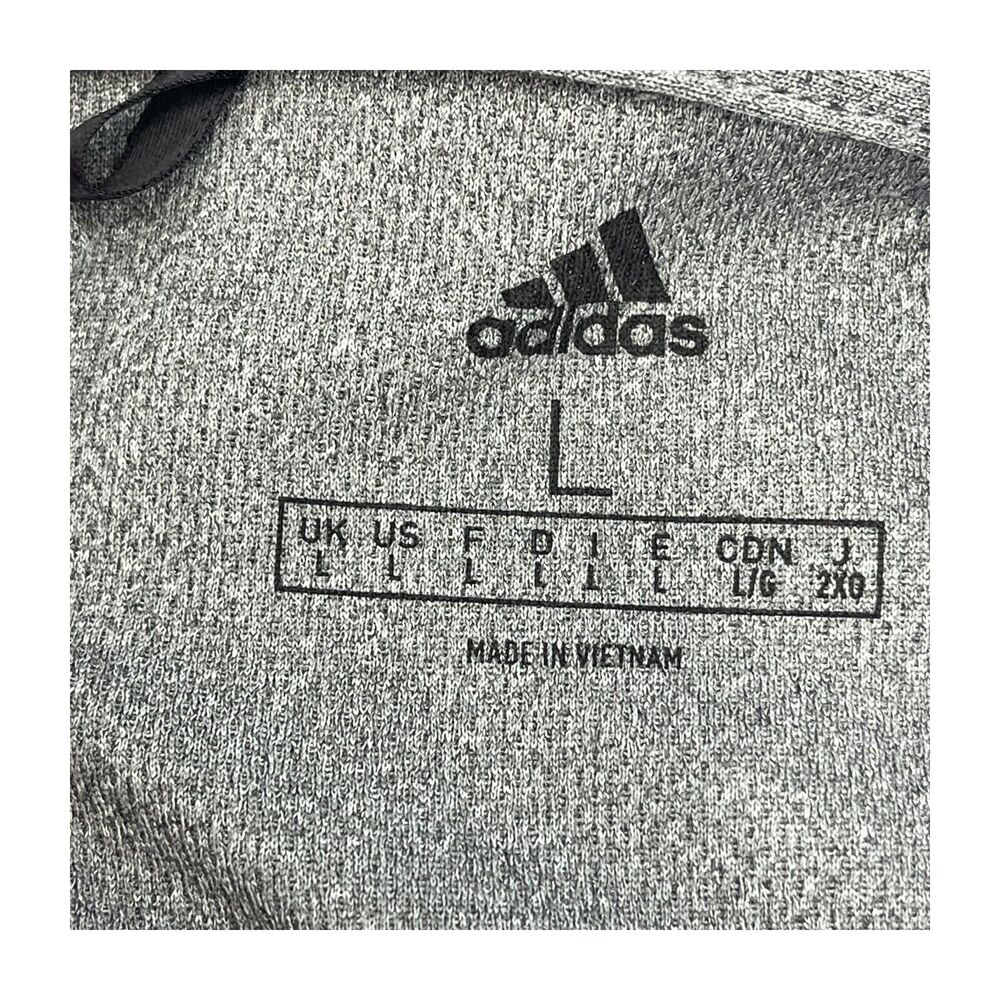Adidas Gear Republic Polo Shirt Men's Large Gray Golf Performance Short Sleeve - Picture 2 of 9